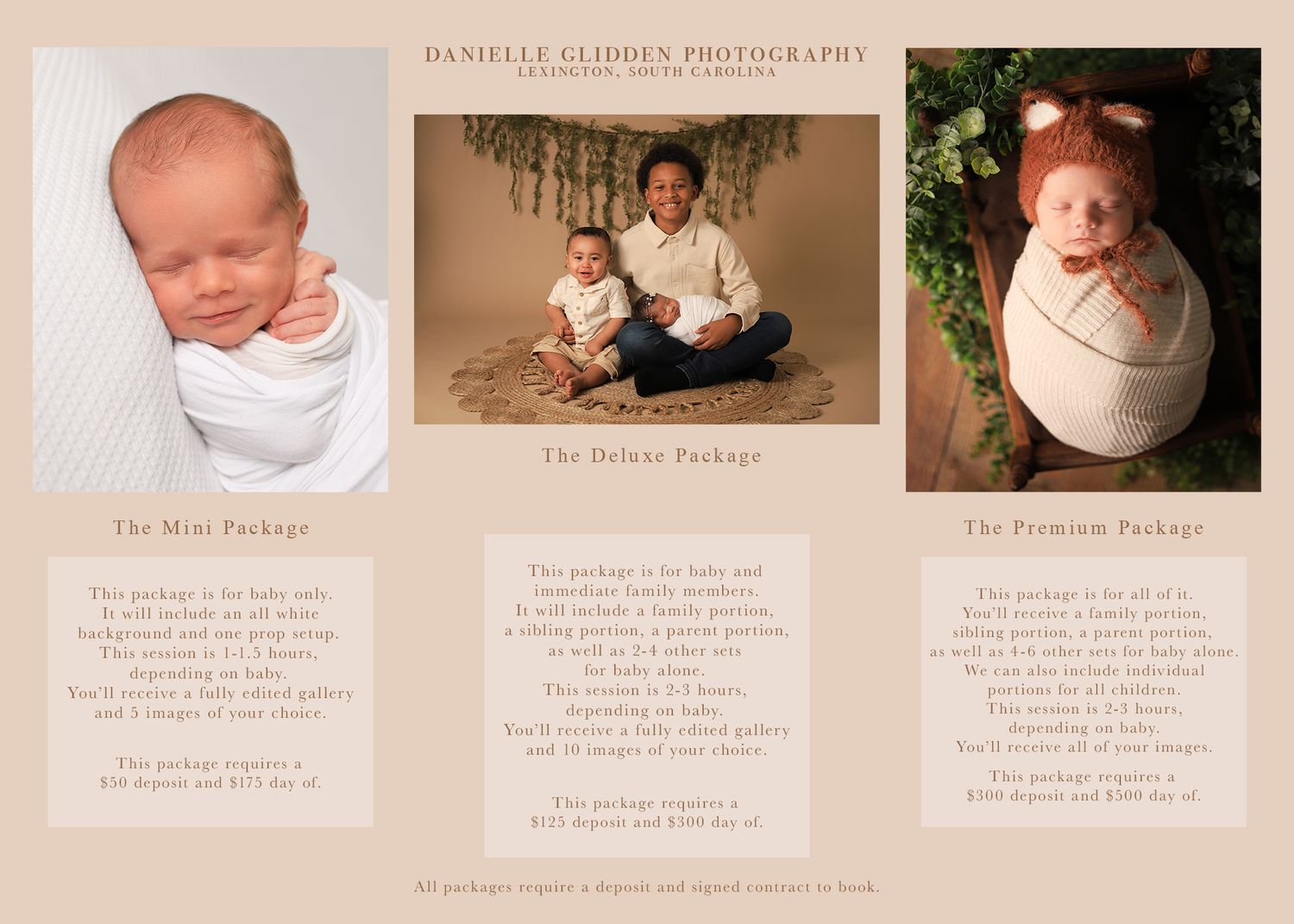 Newborn in my studio in Lexington, SC.
