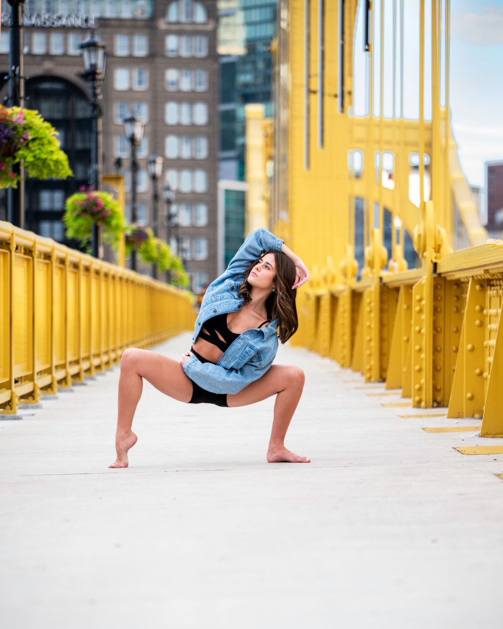 Dance portrait, Pittsburgh, bridge