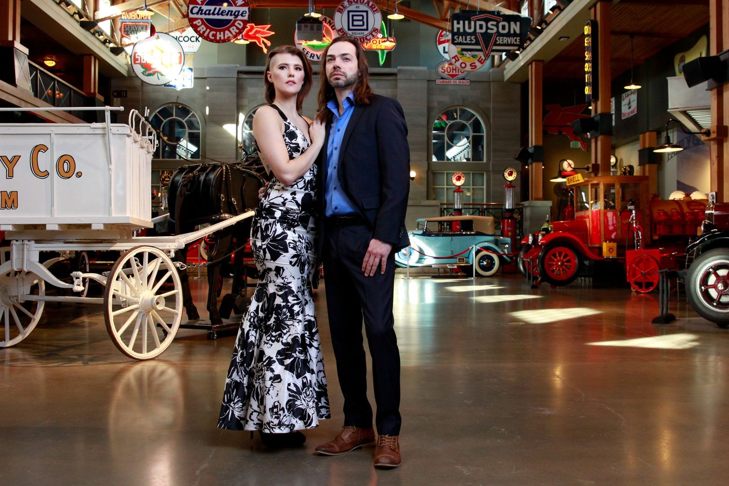 Gasoline Alley in Calgary is a great place for portraits to be taken