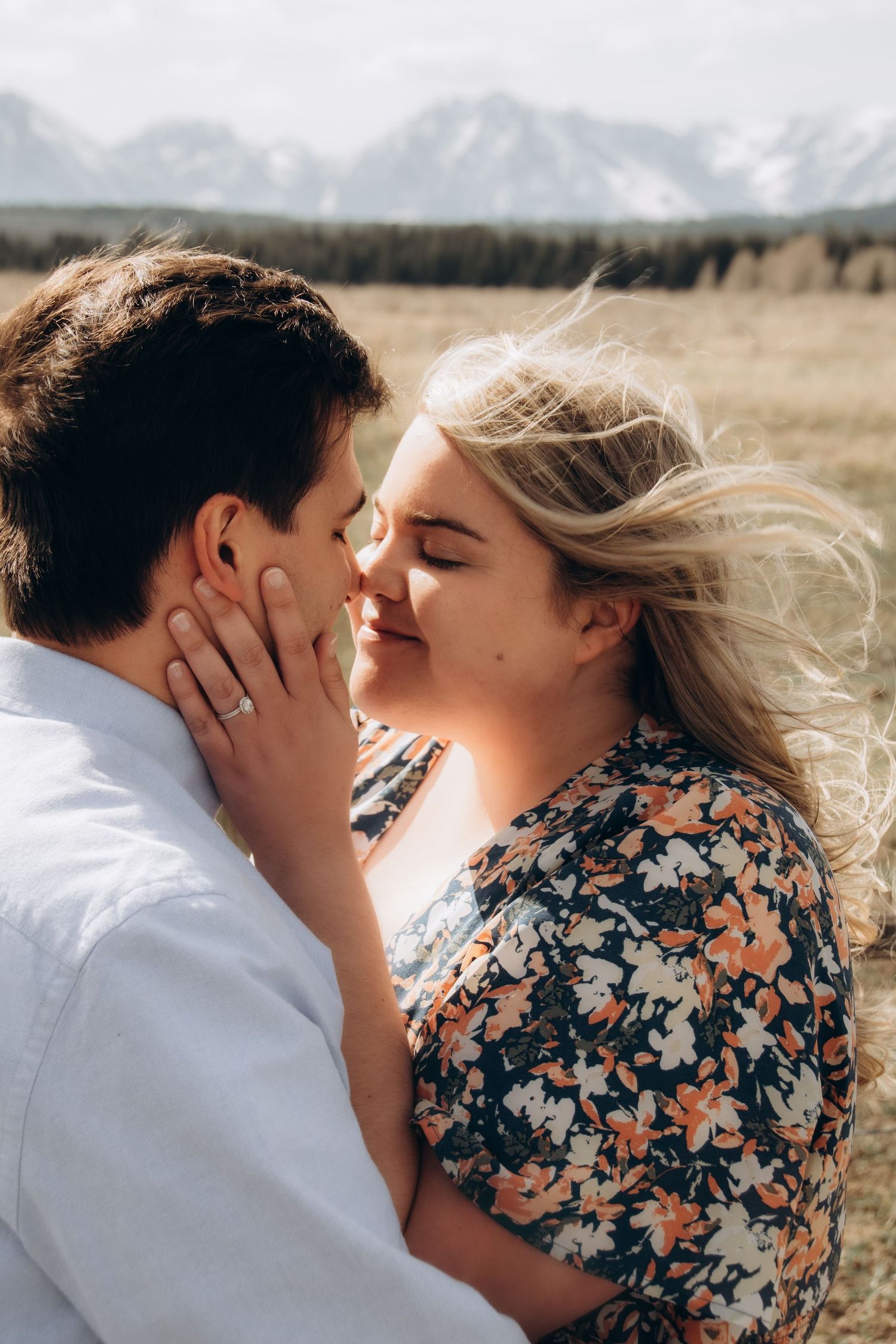 love story photographer in Grand Teton