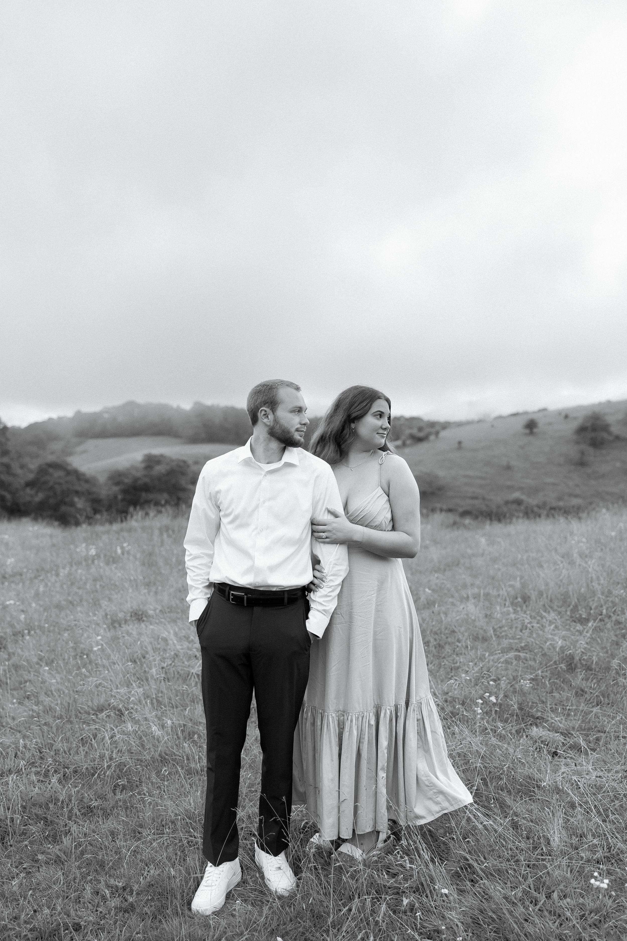 Engagement Couples Session at Moses Cone on the Blue Ridge Parkway in Blowing Rock, NC