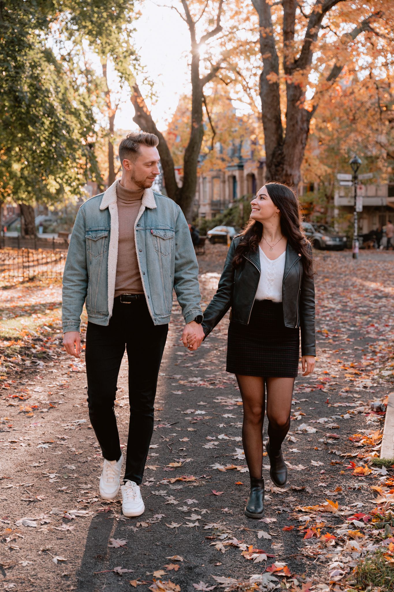 Séance photo d'automne à Montréal.