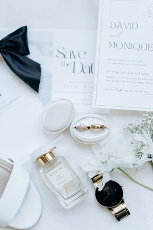 wedding flat lay details pitt meadows