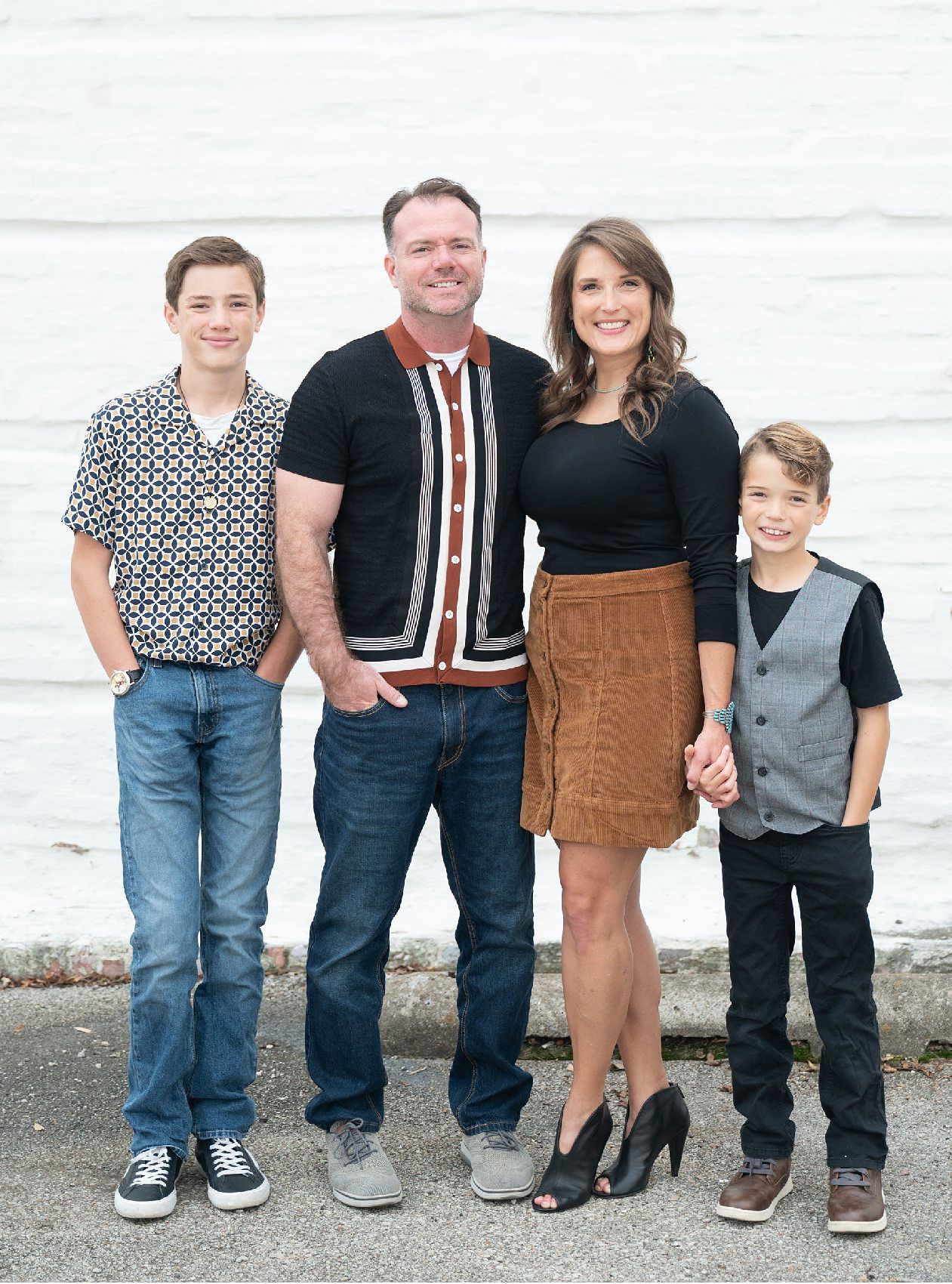 Family of 4 Session in Downtown Bartlesville by Bartlesville Family Photographer Kristi Bray