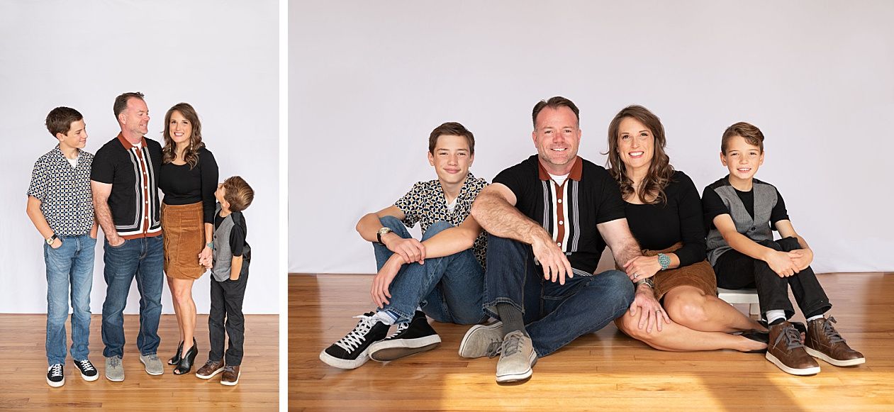 Family of 4 Session in Downtown Bartlesville by Bartlesville Family Photographer Kristi Bray