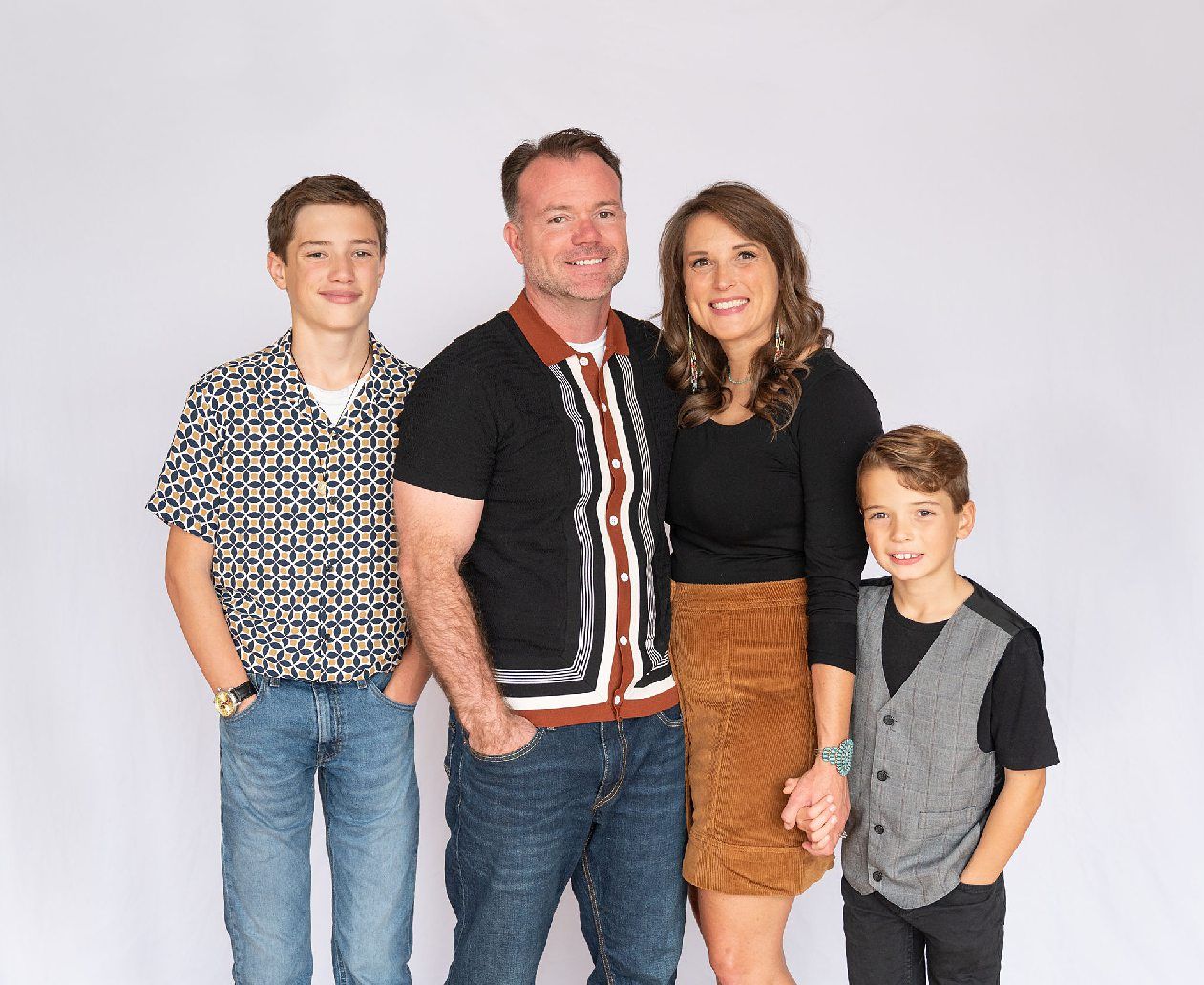 Family of 4 Session in Downtown Bartlesville by Bartlesville Family Photographer Kristi Bray