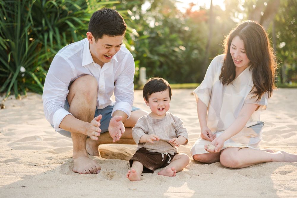family photo in bali