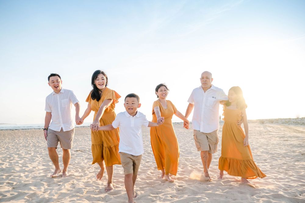 family photo in bali