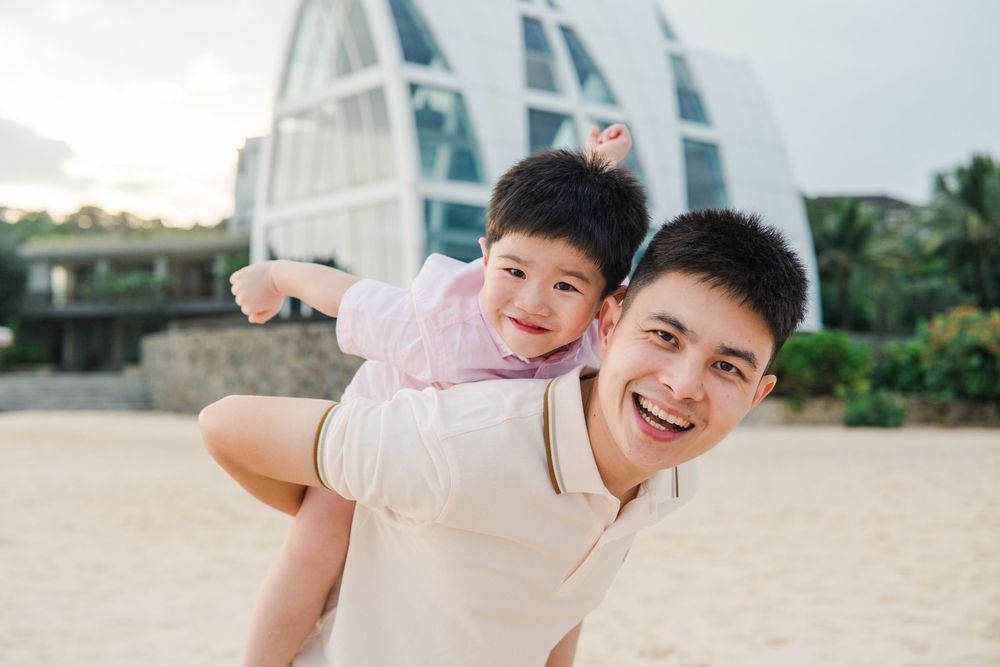 family photo at bali