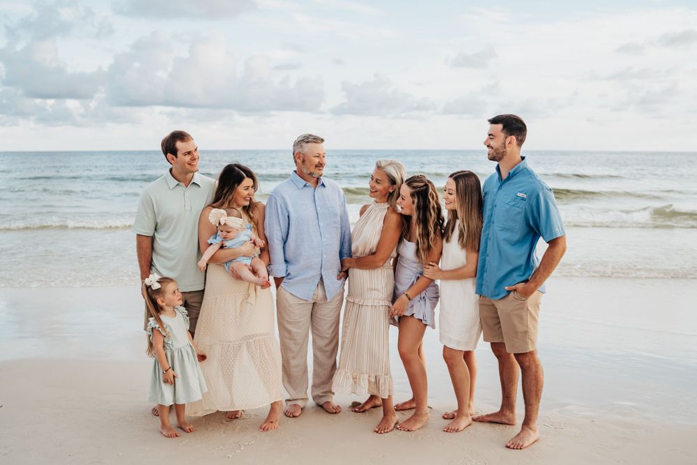 30A Destin Florida Beach Extended Multi-Generational Family Photographer