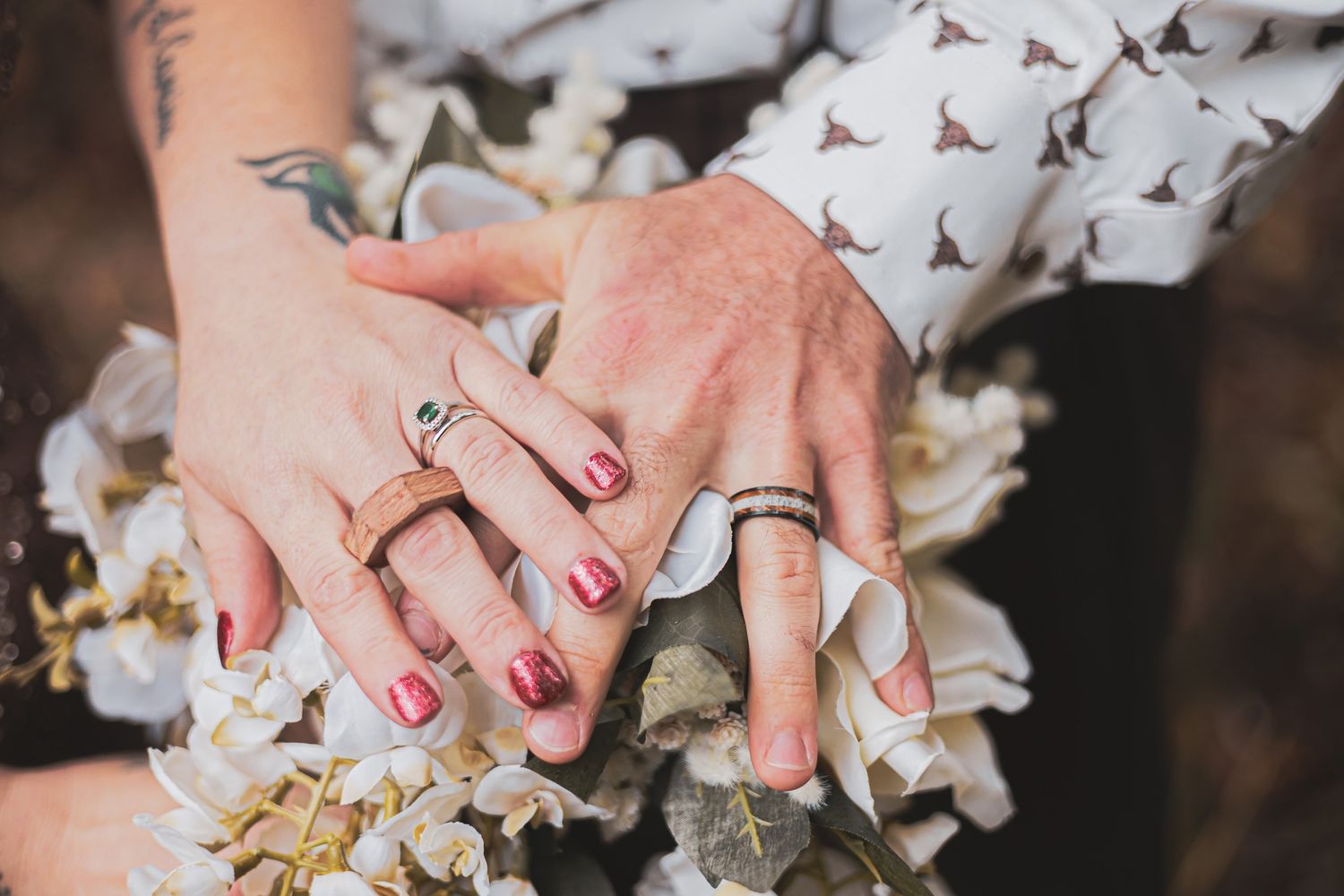 The madly in love who said "I do" to each other