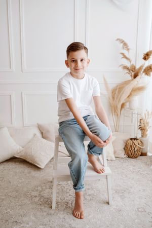 ritratto fotografico bambino, semplicità