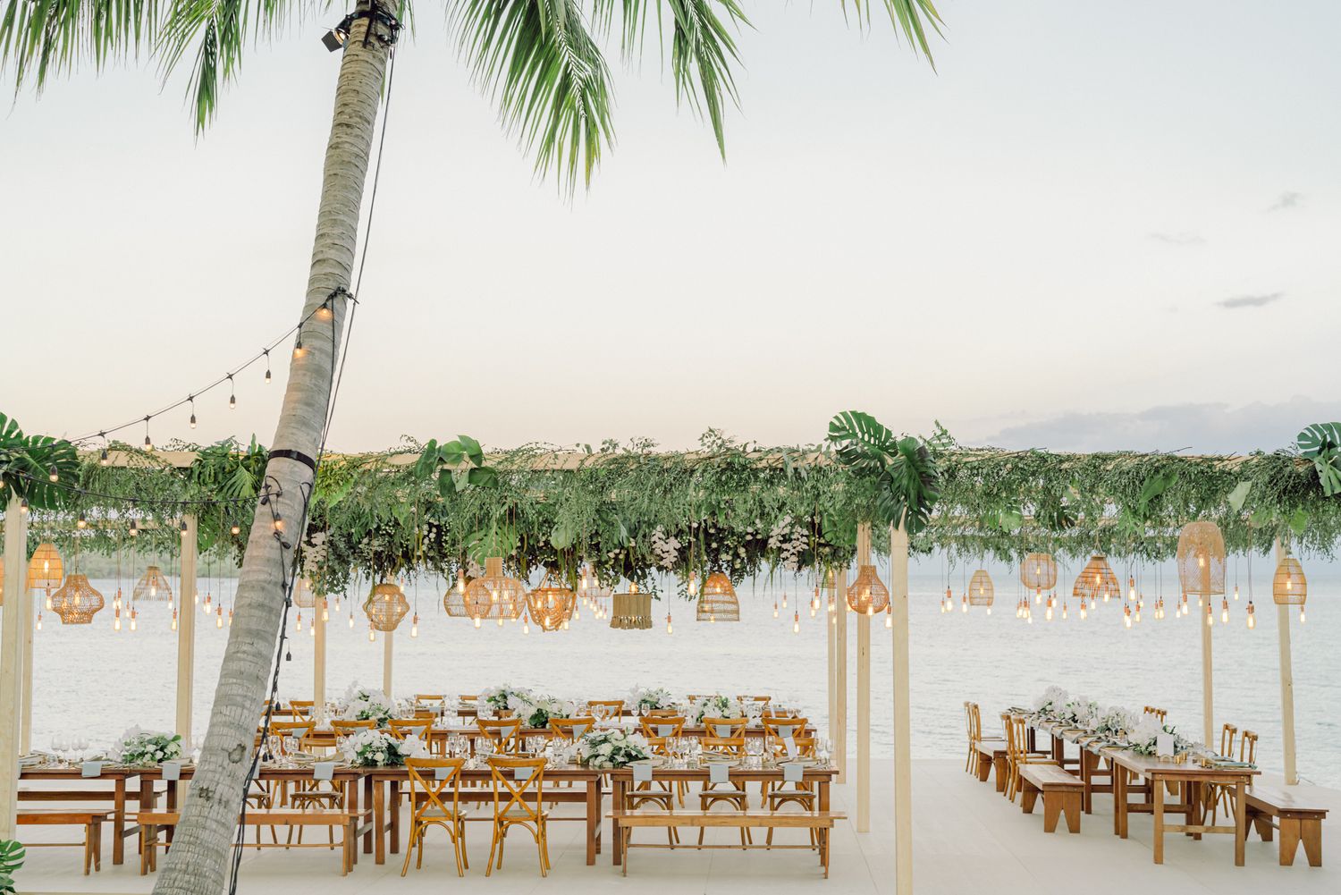 Outdoor Dinner Reception by the Beach of Thailand