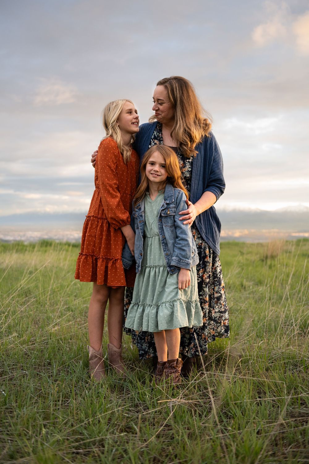 Family portrait at Tunnel Springs park in North Salt Lake Davis County