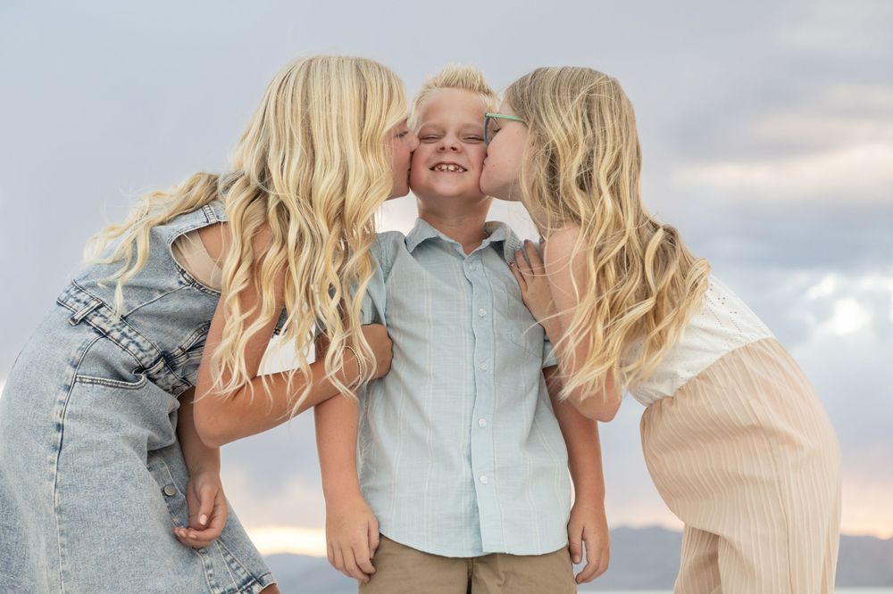 Candid family photography Bonneville Salt Flats