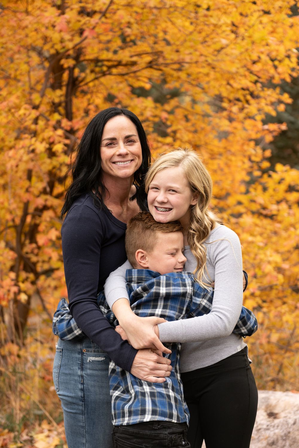 Fall family photo in Bountiful Utah