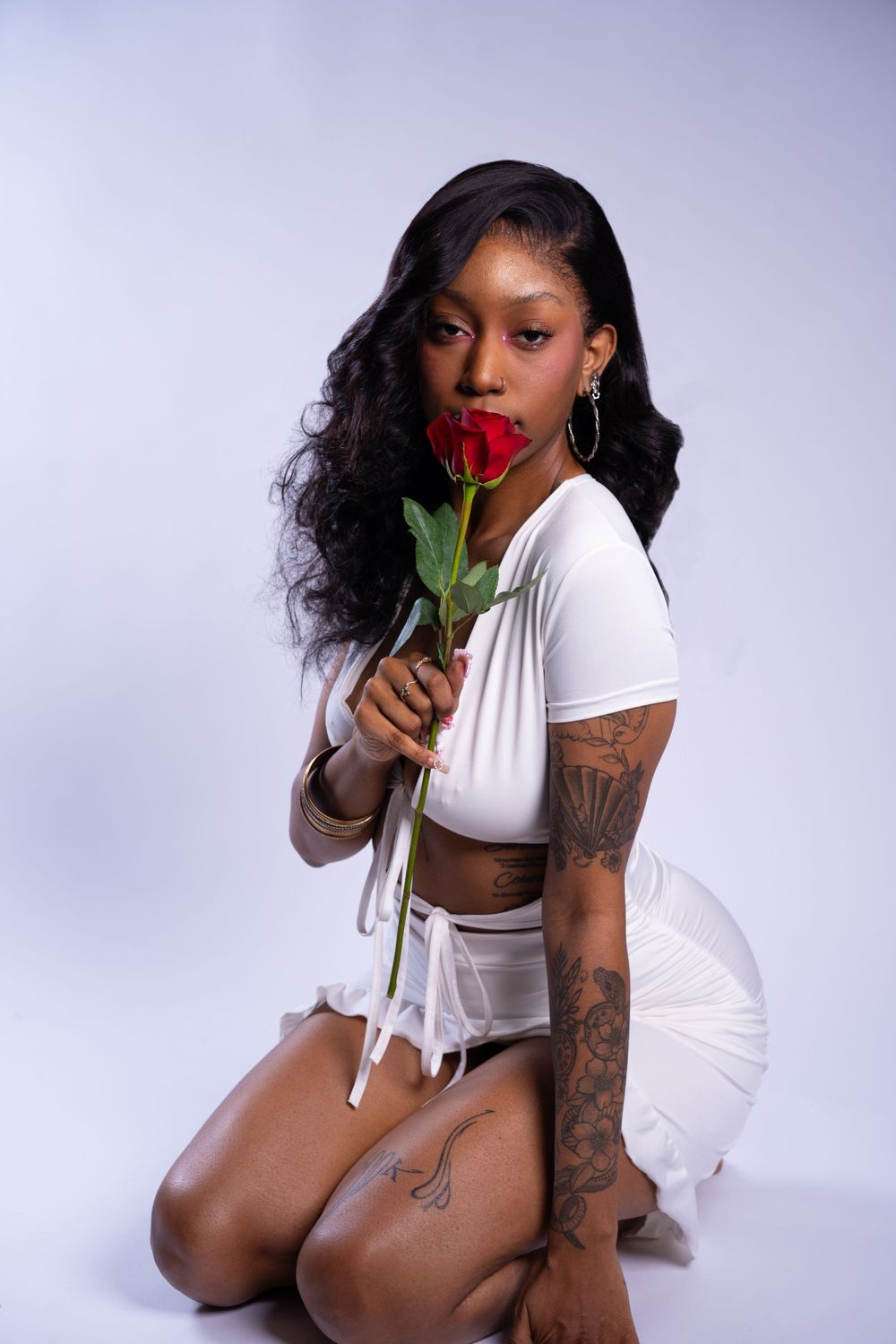 Valentine’s photo session in Griffin, GA with cozy setup