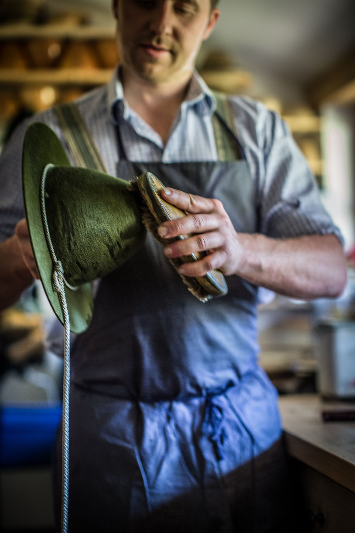 Fotografie; altes Handwerk; Trachten; Trachtenhandwerk; Hutmacher; Hutmacherei; Wiesner; Tegernsee; Tradition; Schreinerei; Da Schachten