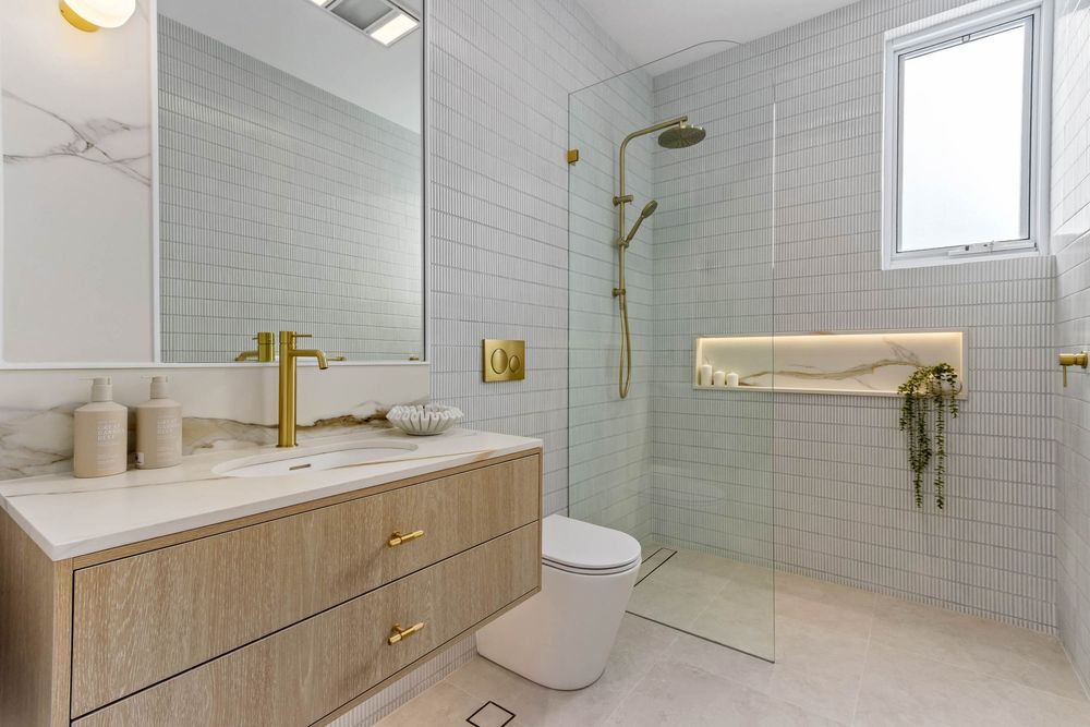 Real estate photography of a modern Sydney bathroom
