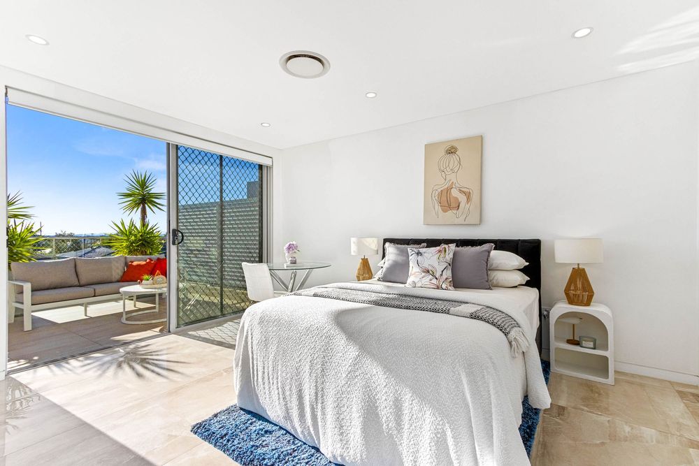 Real estate photography of spacious Sydney bedroom