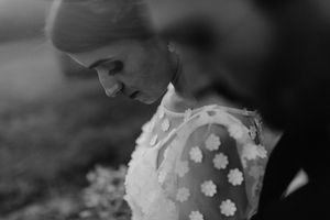 Jesus Peiró dress flowing with wind outdoors