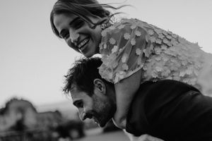 barn wedding celebration in Portugal countryside
