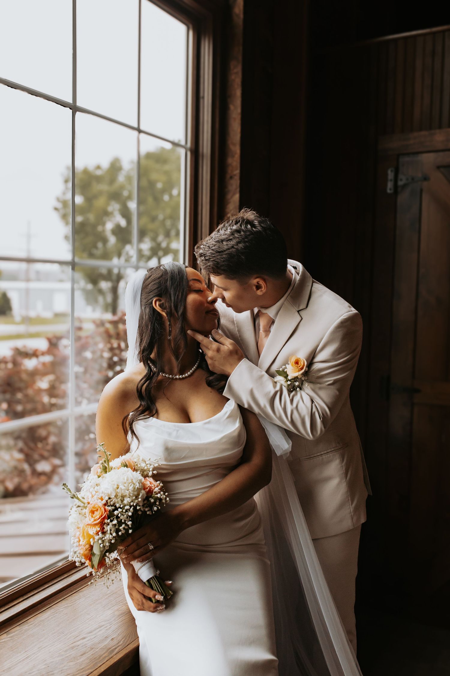 bride and groom portraits