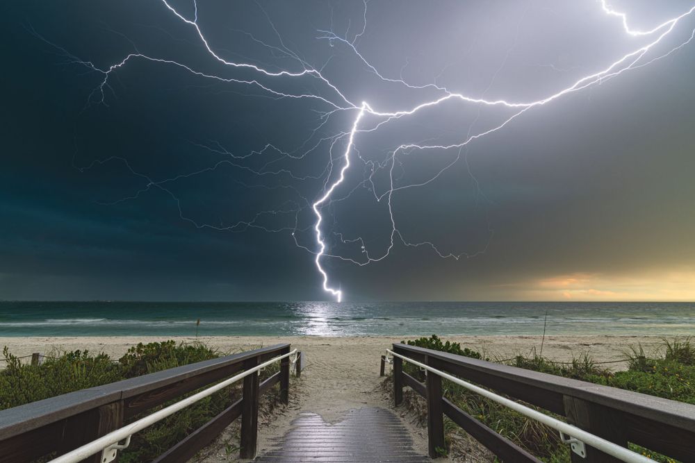 Best sunset storm photographs from Sanibel Island Florida. MJ Photograph. Photos of Matthew K. Johnson