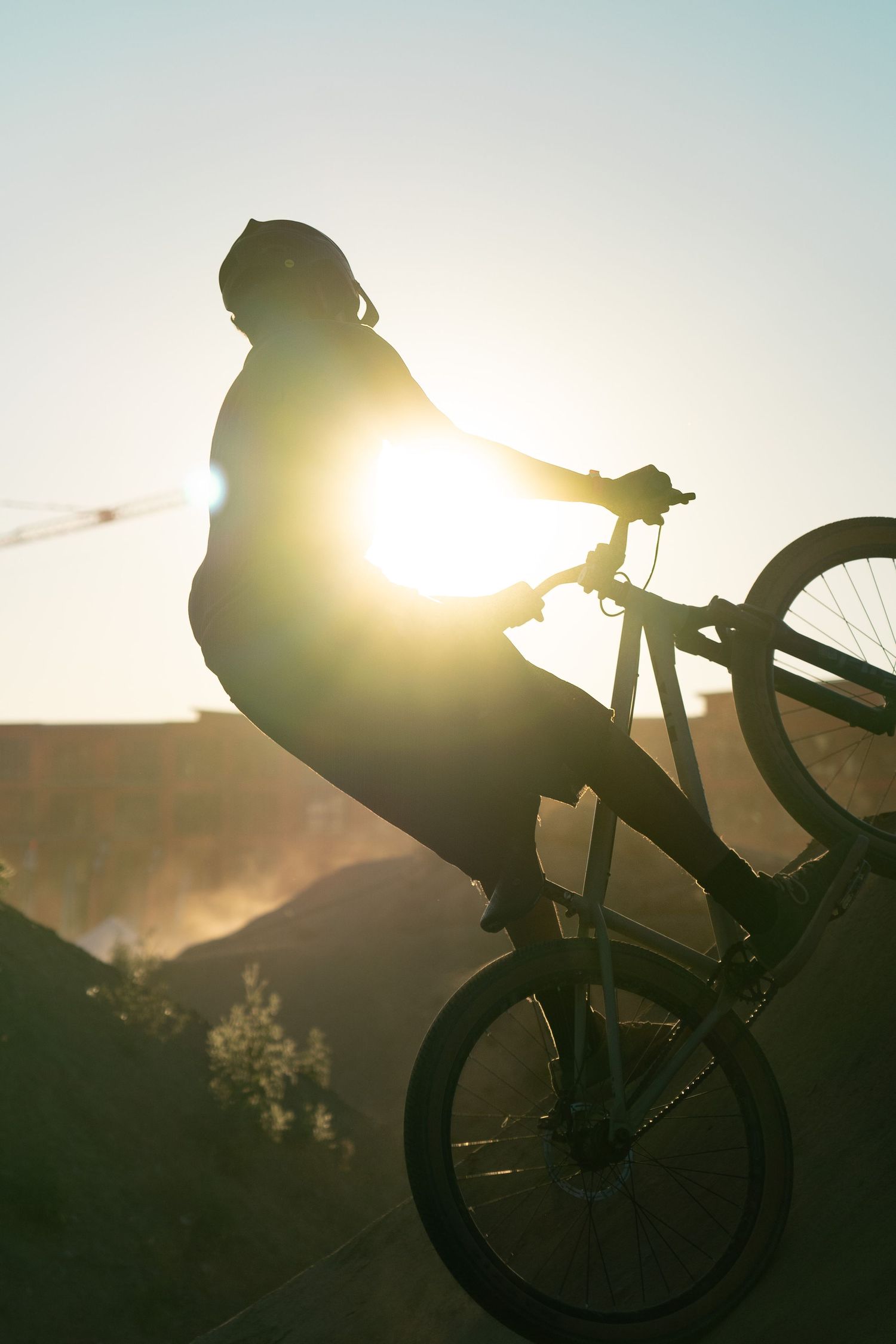 Biker sunset