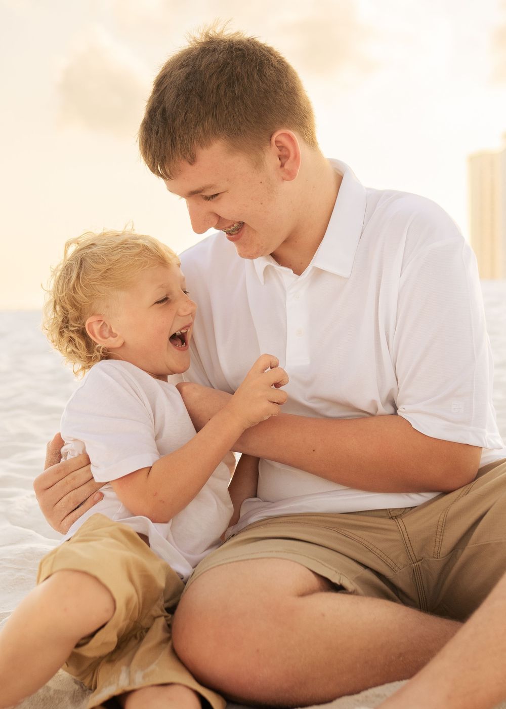 Family photos at Navarre Beach