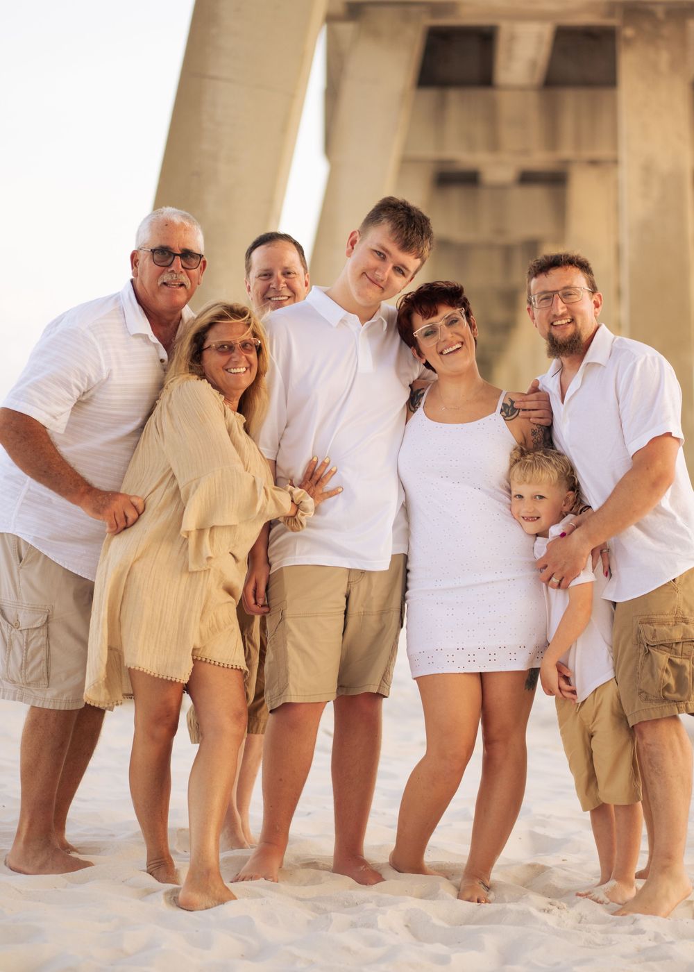 Family photos at Navarre Beach