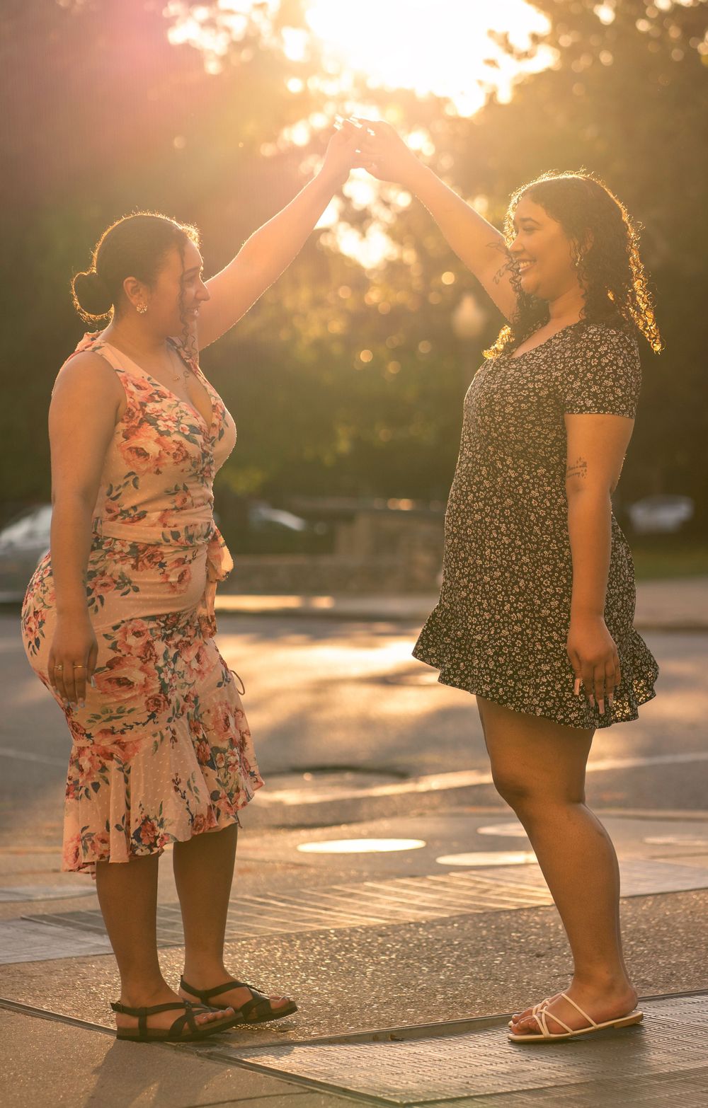 Sibling family photos at Downtown Pensacola FL
