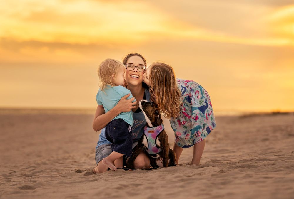 Family photos at Pensacola Beach