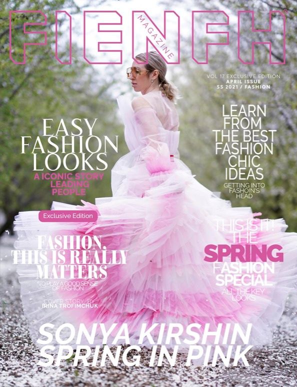 Bay Area editorial photography session with model in pink gown at outdoor fountain.