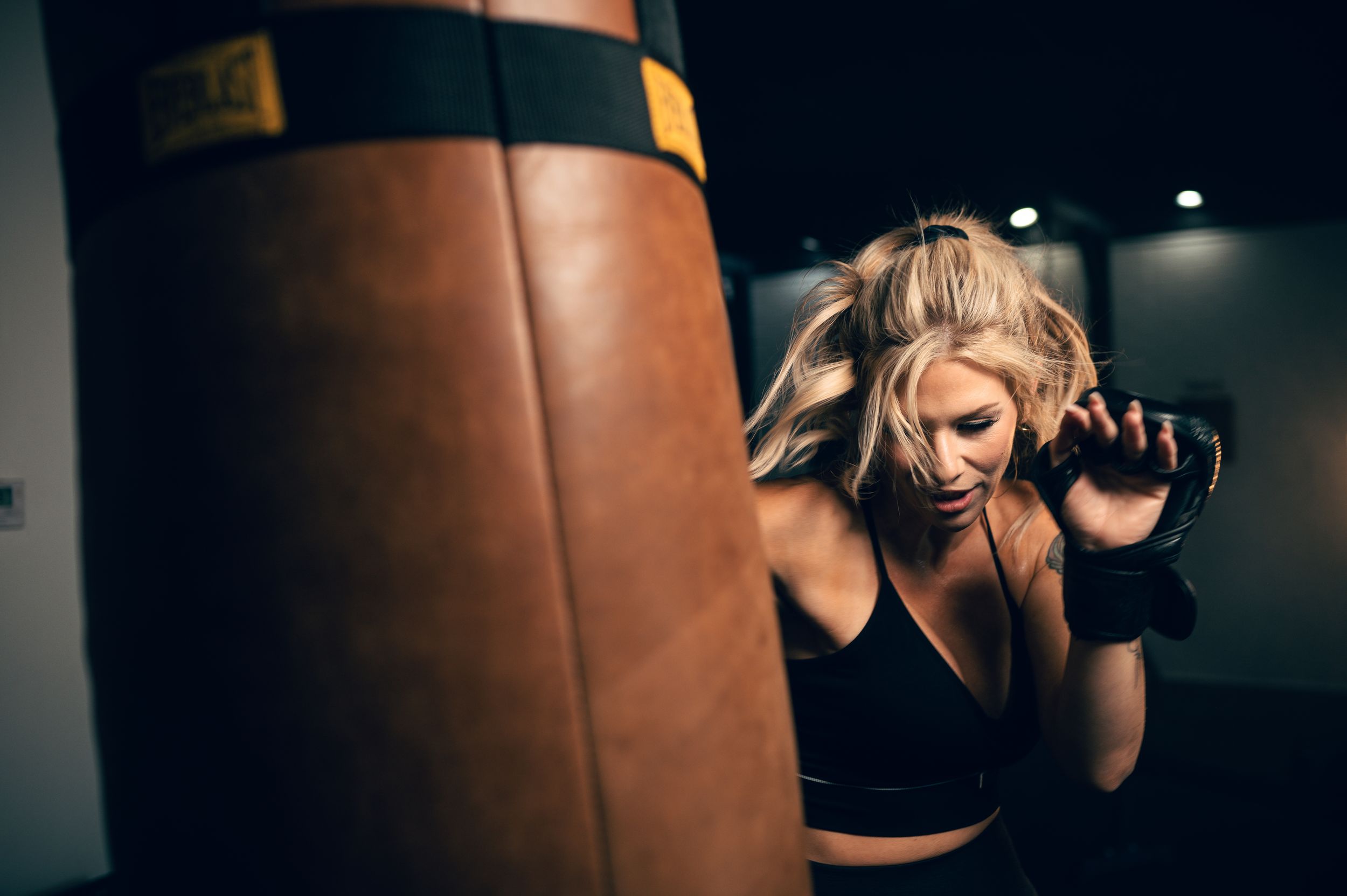 Salt Lake City Utah Fitness and kickboxing photography poses. Moody, professional photos that show movement, life, and authenticity.