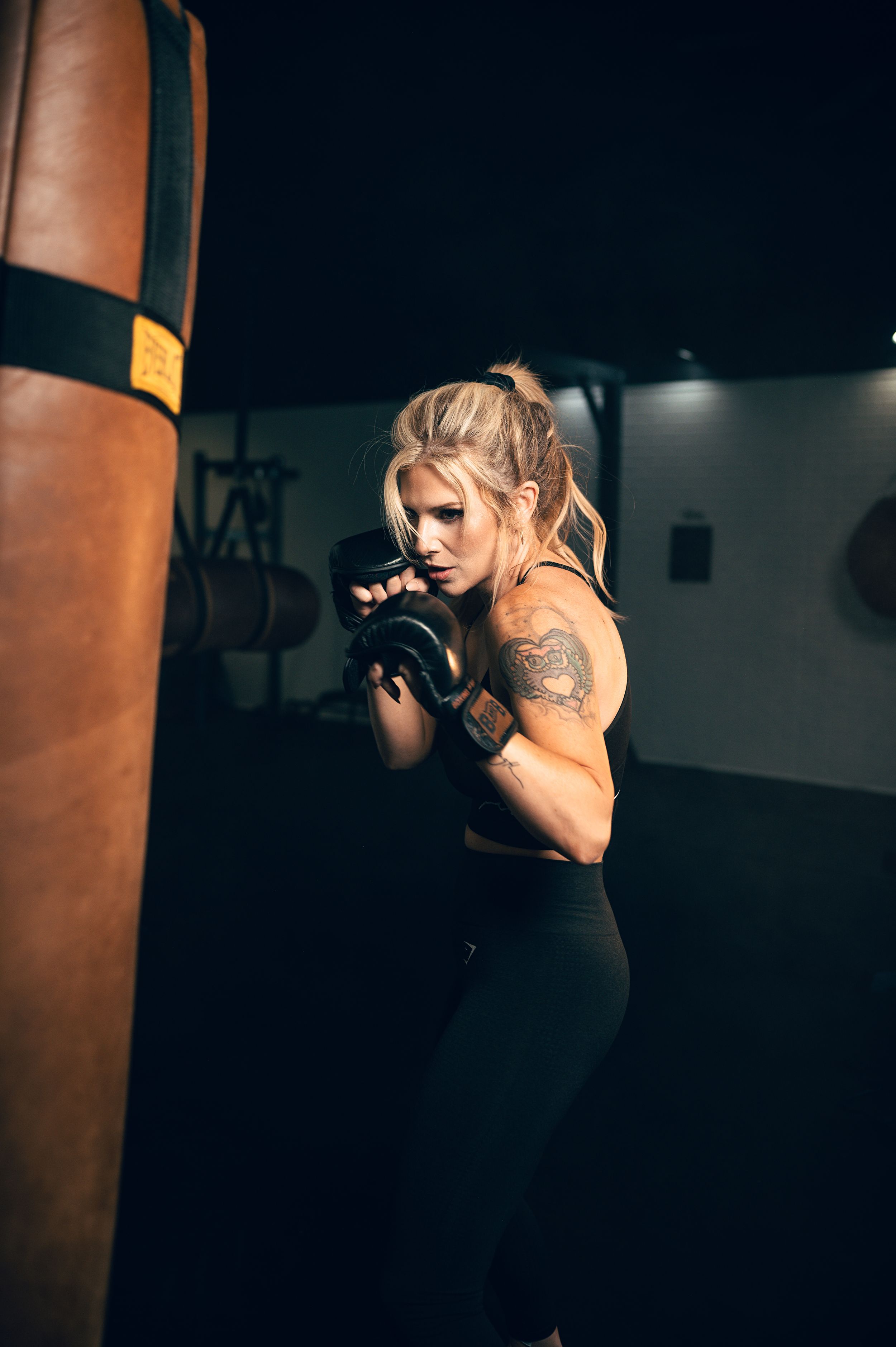 Salt Lake City Utah Fitness and kickboxing photography poses. Moody, professional photos that show movement, life, and authenticity.