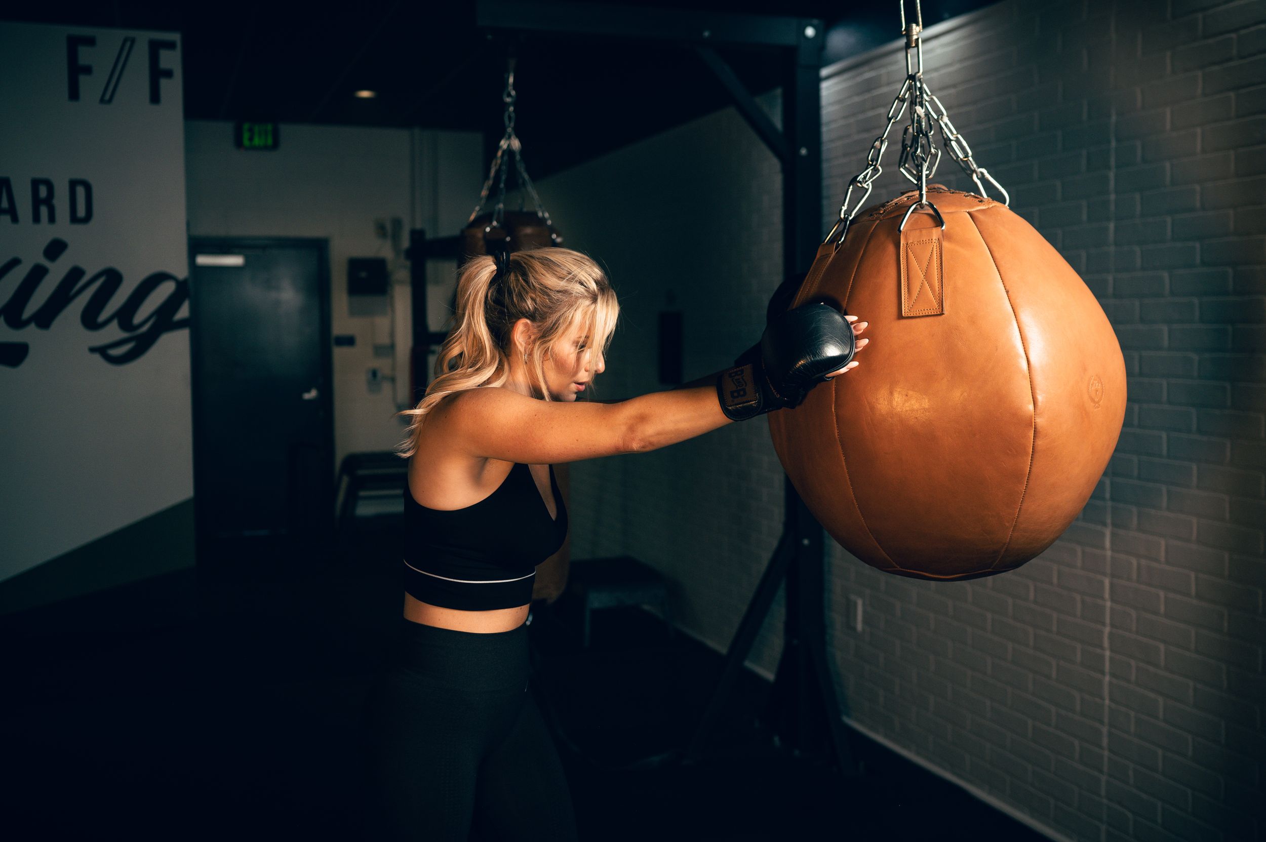 Salt Lake City Utah Fitness and kickboxing photography poses. Moody, professional photos that show movement, life, and authenticity.