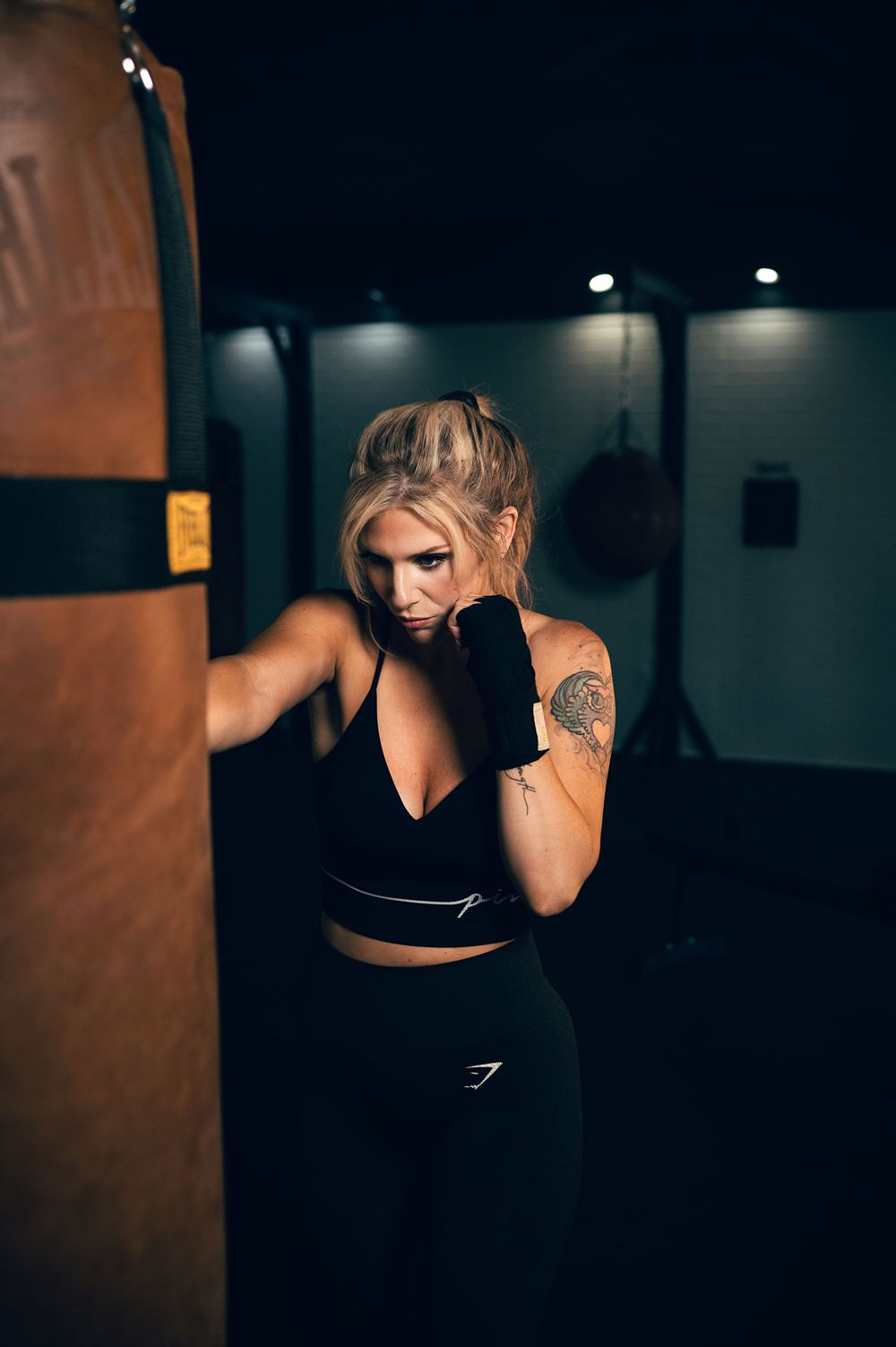 Salt Lake City Utah Fitness and kickboxing photography poses. Moody, professional photos that show movement, life, and authenticity.