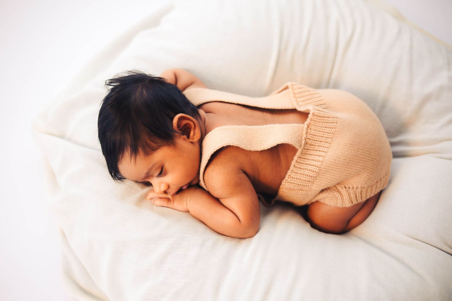 Lifestyle newborn session in Norman for one-month-old baby boy