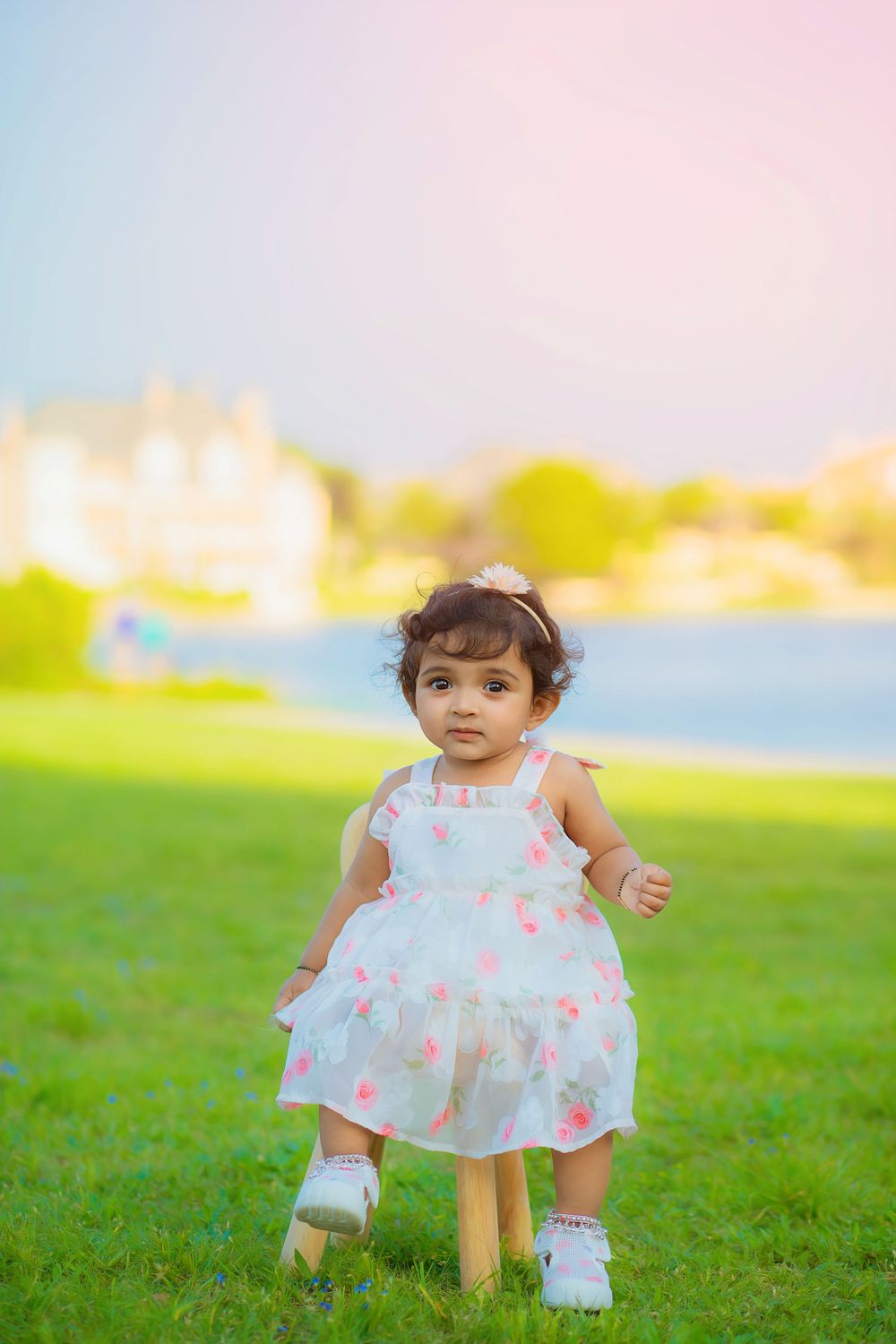 Dallas cake smash photography session by Bhaire  Photography, baby with personalized themed props.