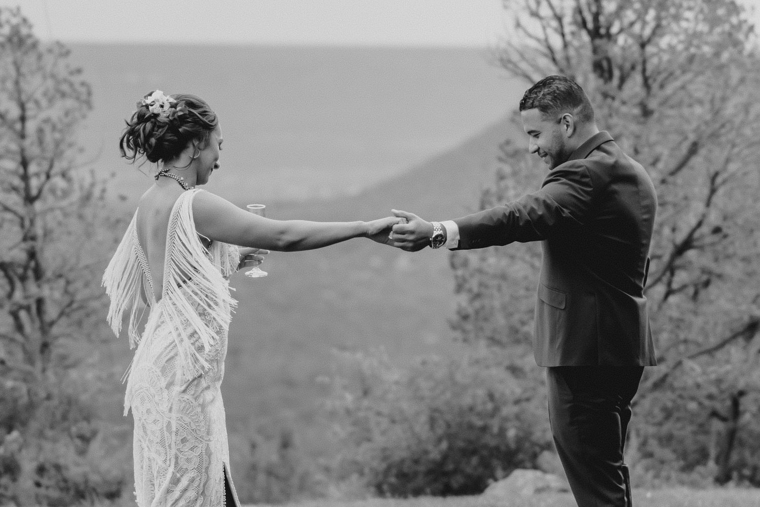 Bride & Groom Wedding Portraits in Santa Fe, New Mexico