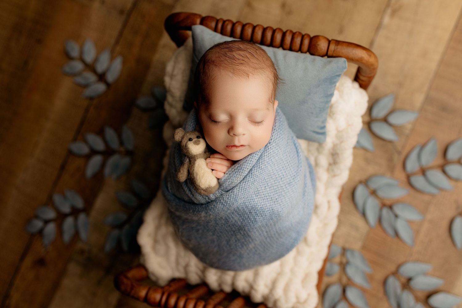 Bailey's Photography | Affordable Newborn Photography | Lawrence County Ohio | Baby Boy with Long Eyelashes