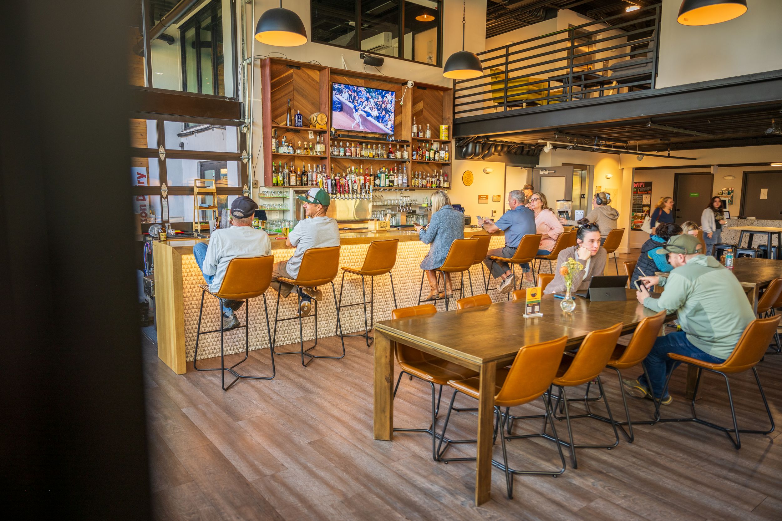 Shot of the bar at The Block by Denver Hospitality, Travel & Tourism photographer Captain Colorado Photography.