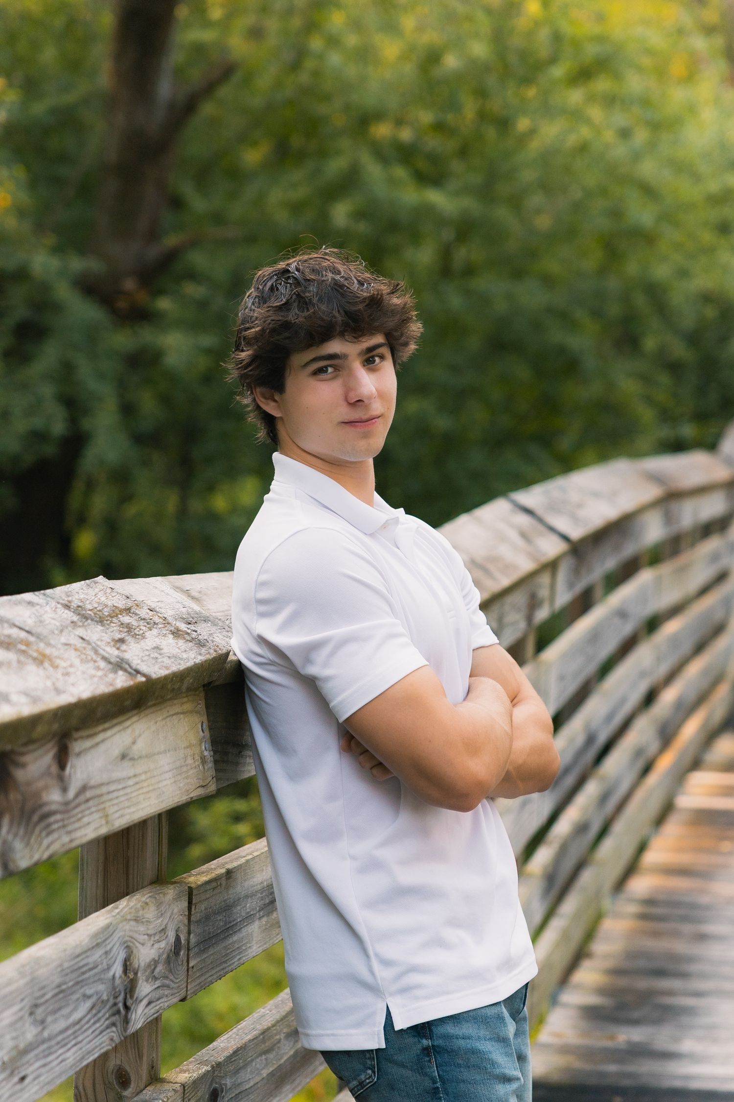pheasant branch conservancy middleton wisconsin best high school senior photo locations in madison wi outdoors nature boardwalk bridge fish
