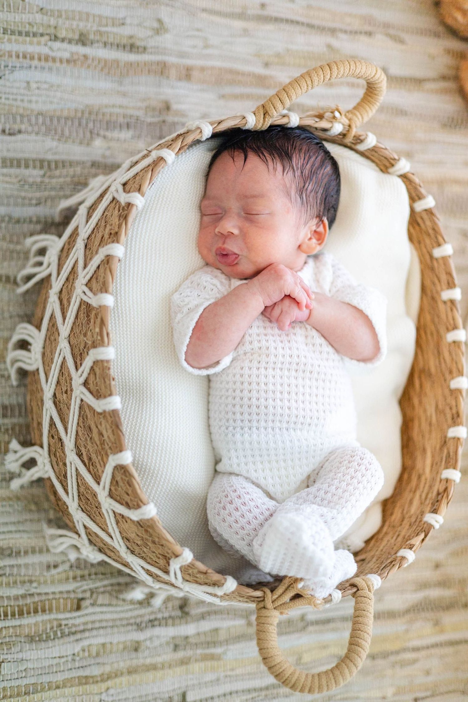 Newborn photography in Punta Cana & Cap Cana capturing timeless, natural and heartfelt family moments.