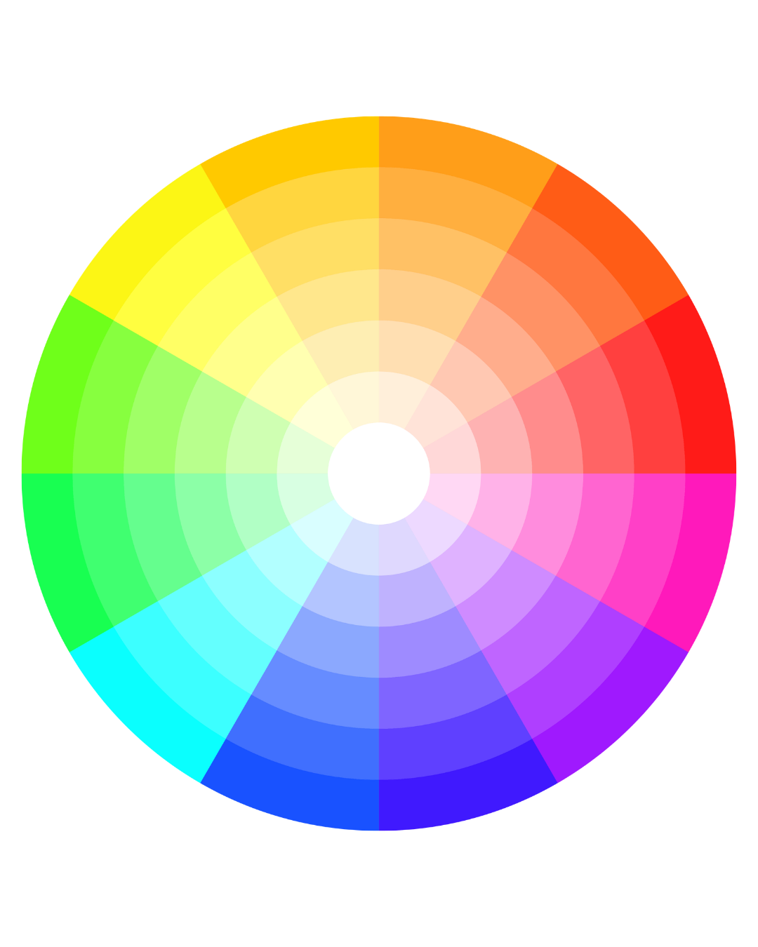 color wheel theory rainbow what to wear senior pictures professional advice madison wisconsin red orange yellow green blue purple pink white