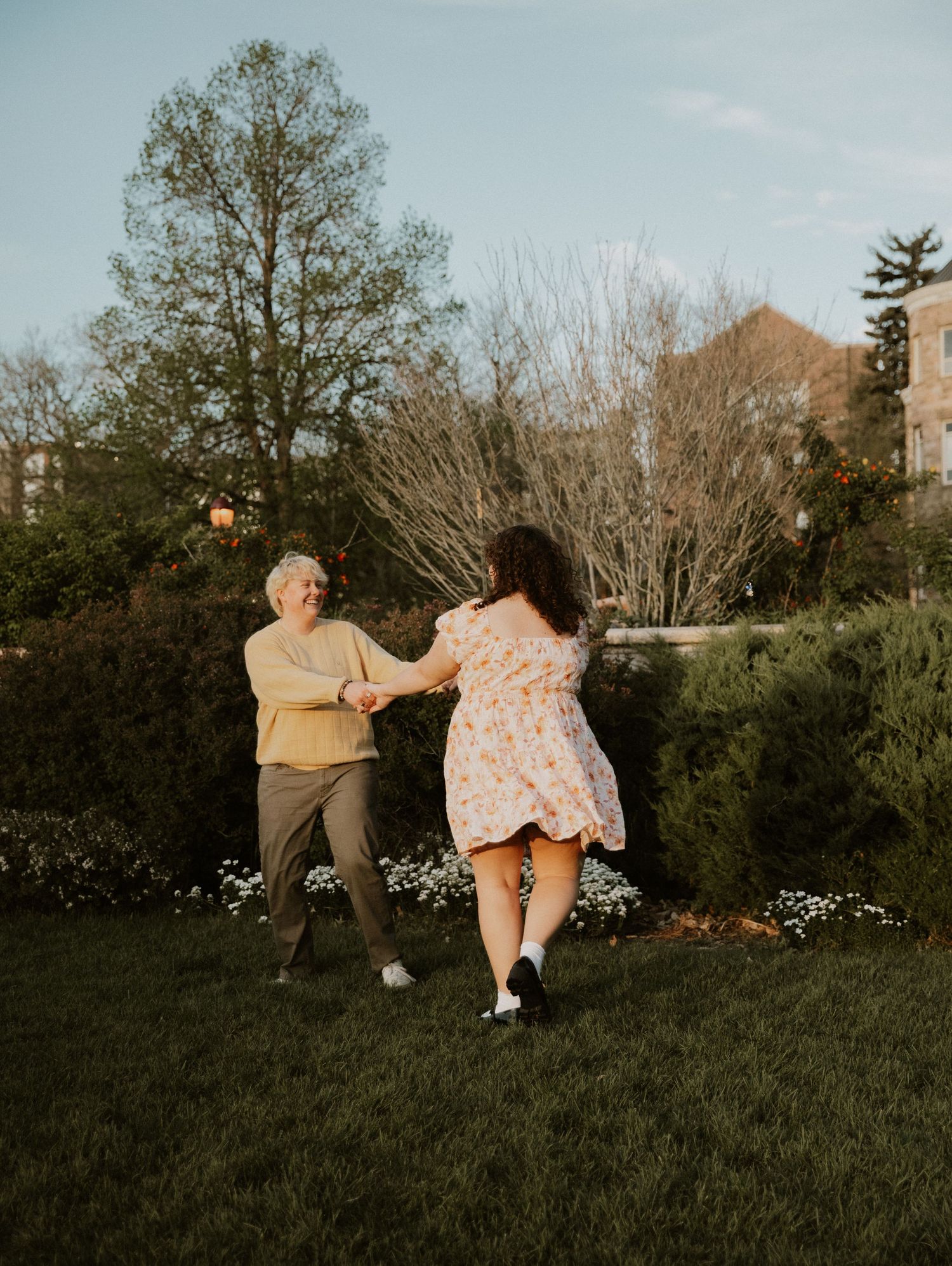 Couple poses for engagement photos, elopement photos, cinematic photos in Fort Collins, Colorado from photographer