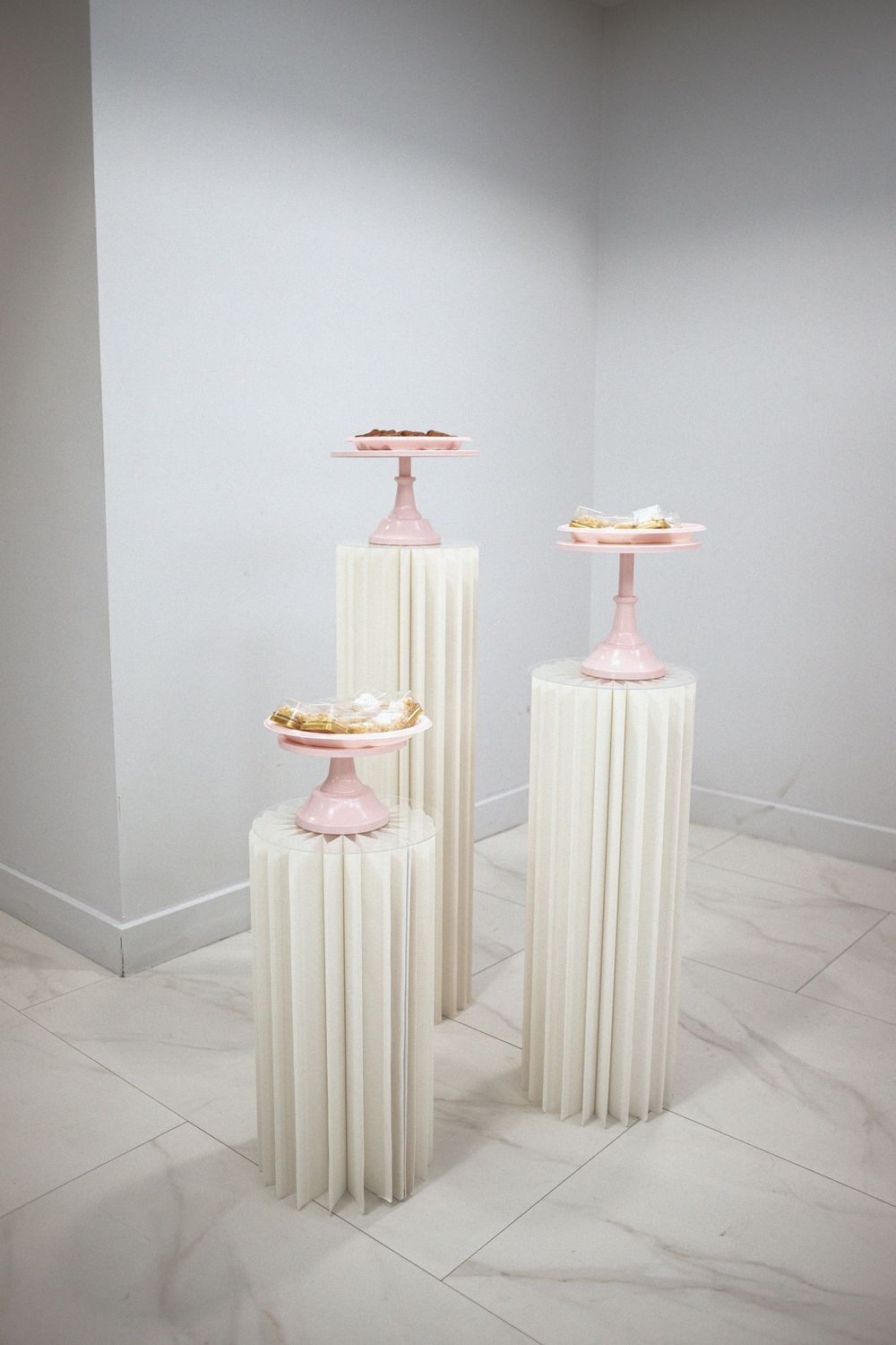 Decorations at a miami baby shower. It's a girl!