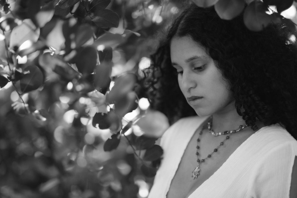 Fashion portrait of woman at Kendall Indian Hammocks Park in Miami