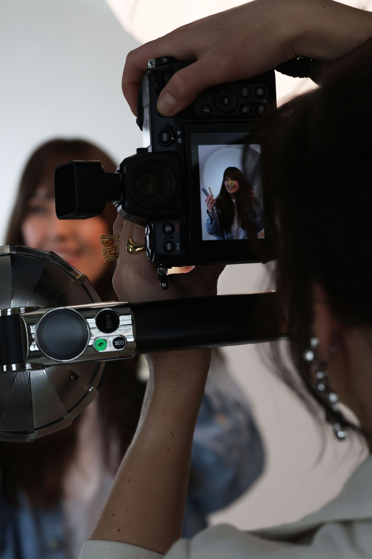 hair stylist posing for branding photography at gorilla studio